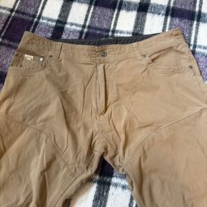 Kuhl Mens Hiking Camping Outdoor Pants Brown 38x32 (Stains)